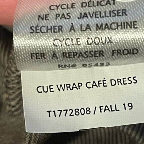 Toad & Co Cue Wrap Cafe Dress Herringbone Print - Picture 7 of 14